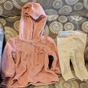 NWOT Infant Fleece Top and Pants Set